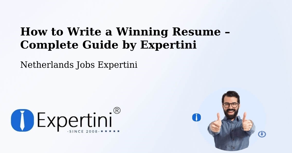 Resume Writing Guide for Job Seekers – Zeddam - Zeddam, Netherlands Jobs Expertini
